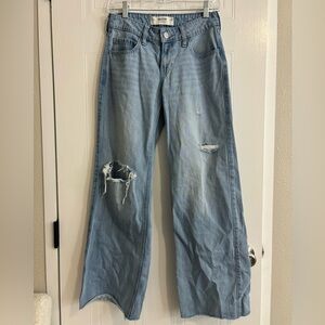 Hollister Light Blue Distressed Women Jeans